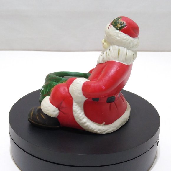 Santa Claus Ceramic Figurine Trinket Dish Vintage Great Condition - Picture 6 of 8